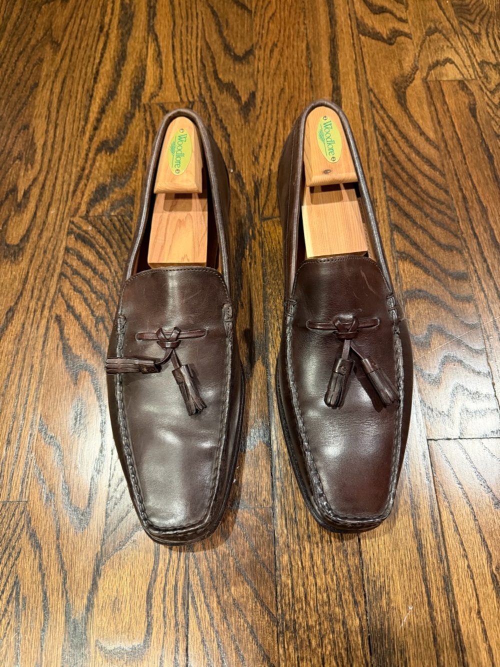 Allen Edmonds Dark Brown Leather Tassel Loafers